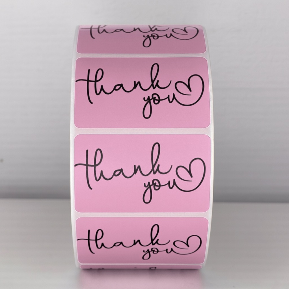 Thank You Stickers Mint Green Heart | Cute Small Business Packaging Labels - Picture 9 of 11